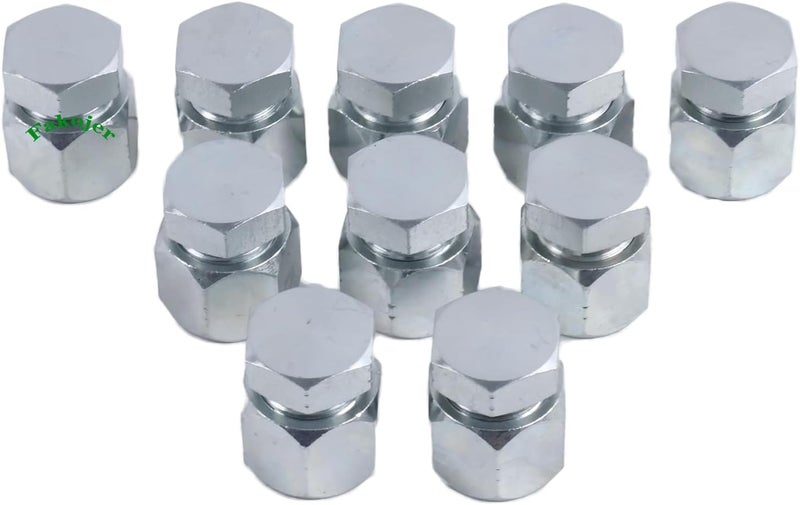 Fakojer 10 Pairs 1/2" # 8 JIC Cap 0304-C-08 & Plug 2408-08 Hydraulic Adapter Fitting 3/4-16 Thread - Image 2